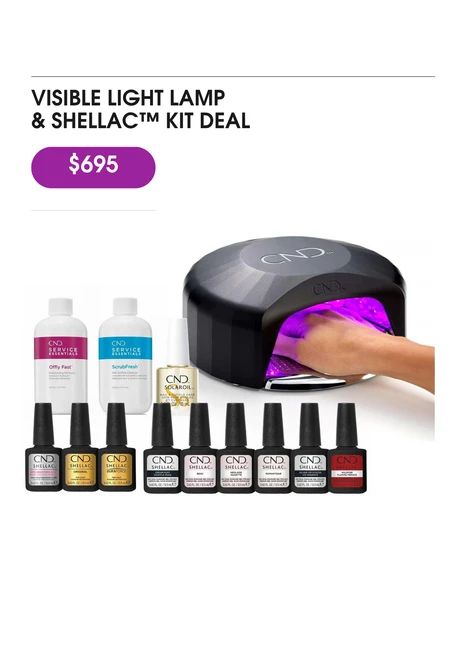 CND Visible Light Lamp and SHELLAC Launch Kit, CND Lamp 3.0 Visible Light Lamp, CND SHELLAC Launch Kit Australia, CND Visible Light Lamp Australia, CND SHELLAC 12.5ml Launch Kit, CND SHELLAC Epic Smoothing Base 12.5ml, CND SHELLAC Original Top Coat 12.5ml, CND SHELLAC DuraForce Top Coat 12.5ml, CND SHELLAC six colour kit, CND SHELLAC Negligee Cream Puff Romantique Beau Silver VIP Status Wildfire, CND SHELLAC Backyard Nuptials Bouquet Cake Pop Satin Pajamas Studio White Tropix, CND professional nail kit Australia, CND SHELLAC Gold Coast, CND SHELLAC Brisbane, CND professional nail supplies Australia Wide