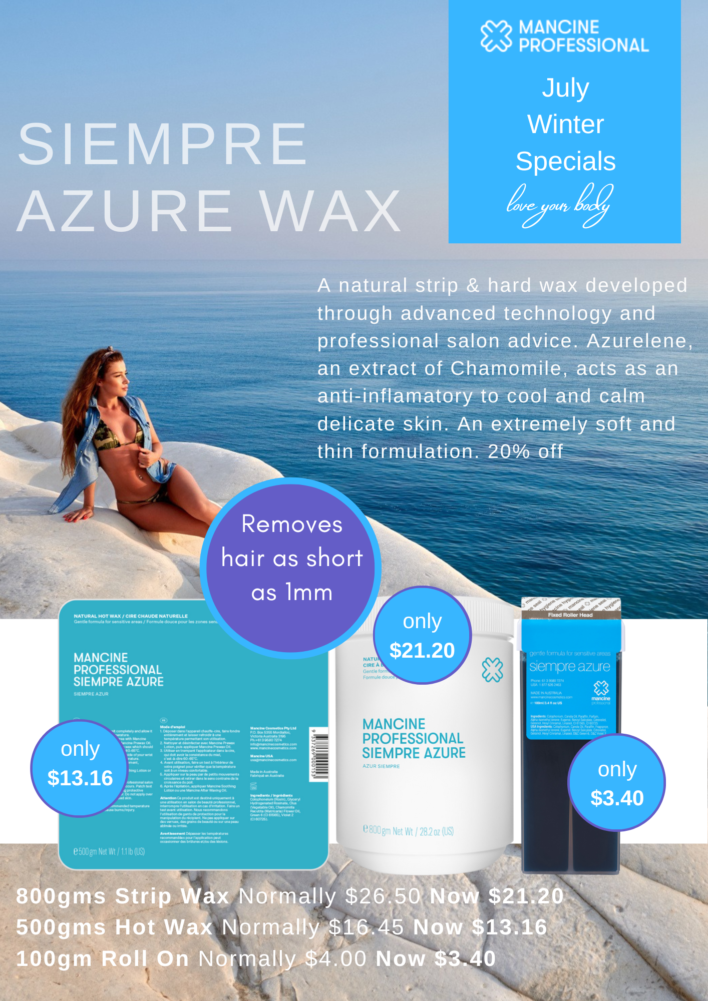 Mancine Professional Winter July Specials 2025