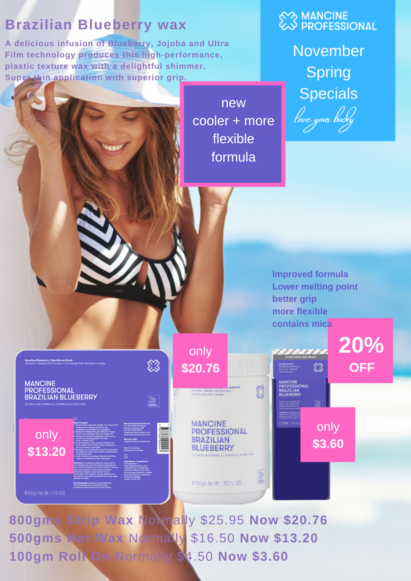 Mancine Professional November Spring Specials 2025