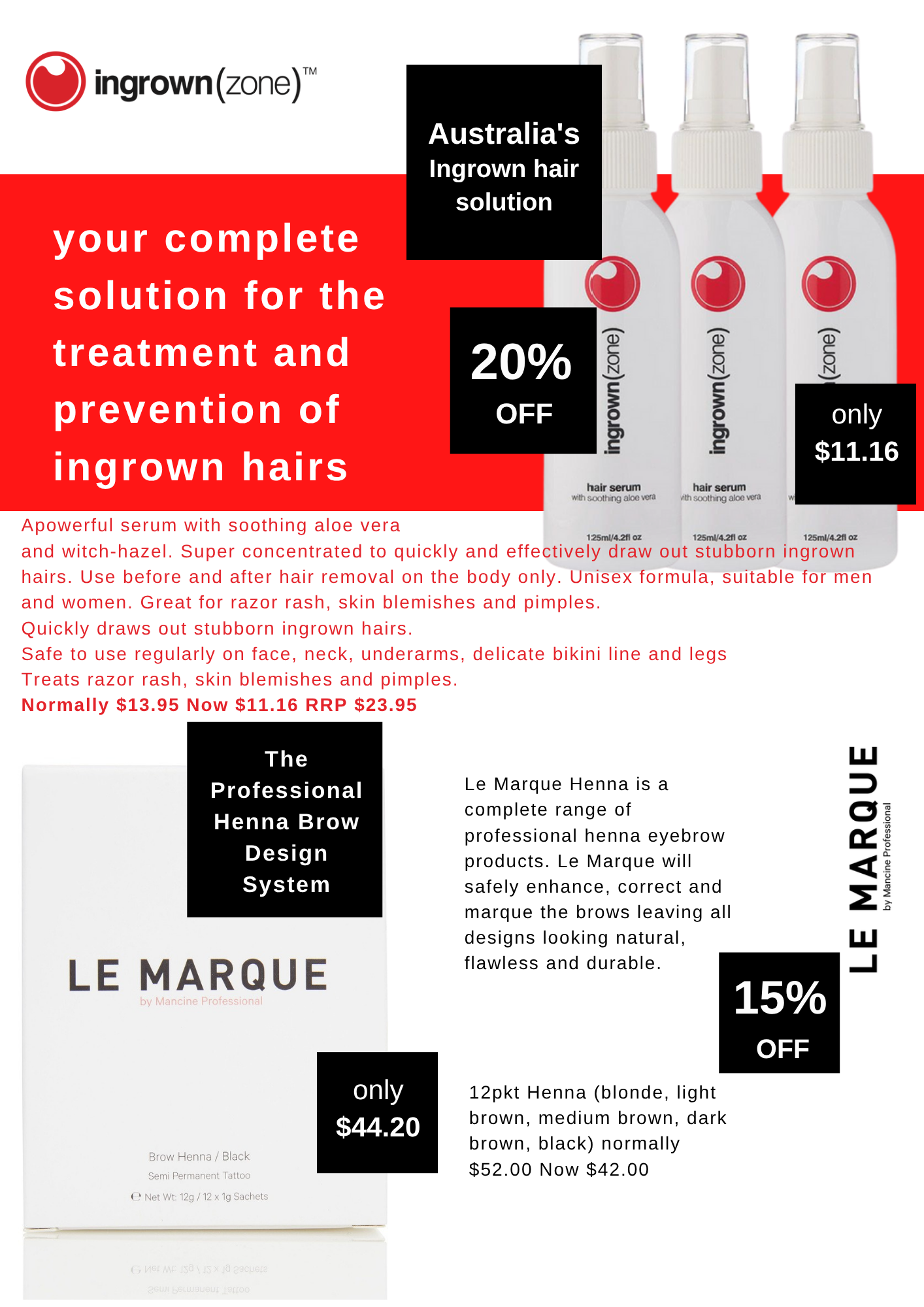 Mancine Professional November Spring Specials 2025