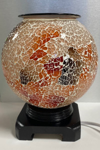 Mosaic Globe Oil Burner, Earth Tones