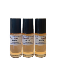 Patchouli Musk (U), 1 oz. roll-on bottle, bundle of 3