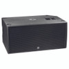 PSA2S 4800 watts peak - powered - dual 15-inch active bass reflex subwoofer with casters. Dual 15-inch - 2400 watts front view