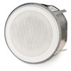 QSC AD C820R SYSTEM 8 inch round High power coaxial ceiling speaker angled view. EMI Audio