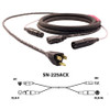 50' Snake cable w/ single AC and single XLR M-F for connecting powered speakers hook up