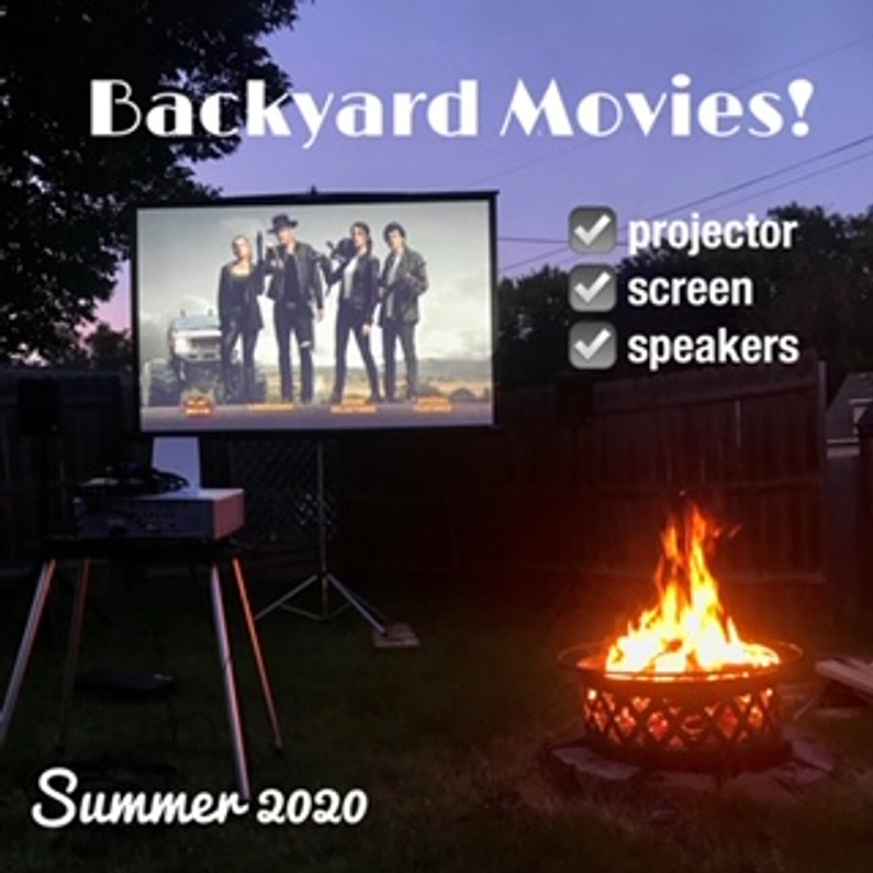 Turn your backyard into your own movie theater!