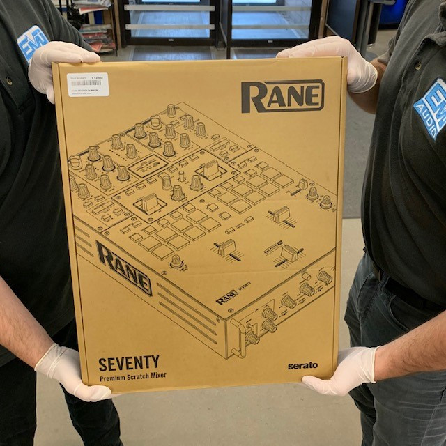 This DJ mixer deserves the white glove treatment!