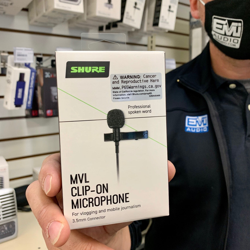 MVL - Lavalier Microphone for Smartphone or Tablet - Shure USA