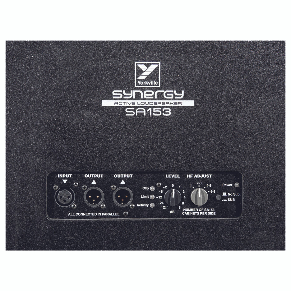 YORKVILLE SA153 3-way full-range powered speaker: 2600 watts, 5000