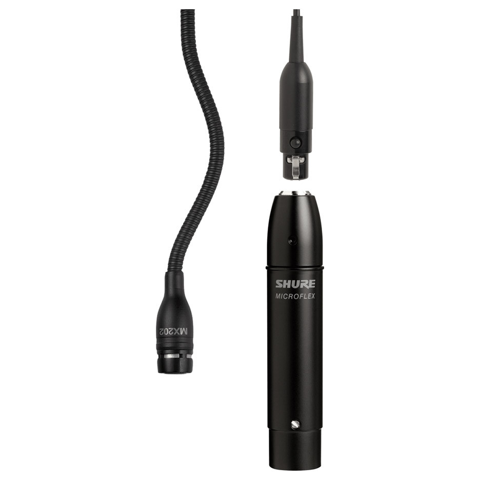 SHURE MX202B/C Cardioid Black Mini-Condenser for Overhead Miking