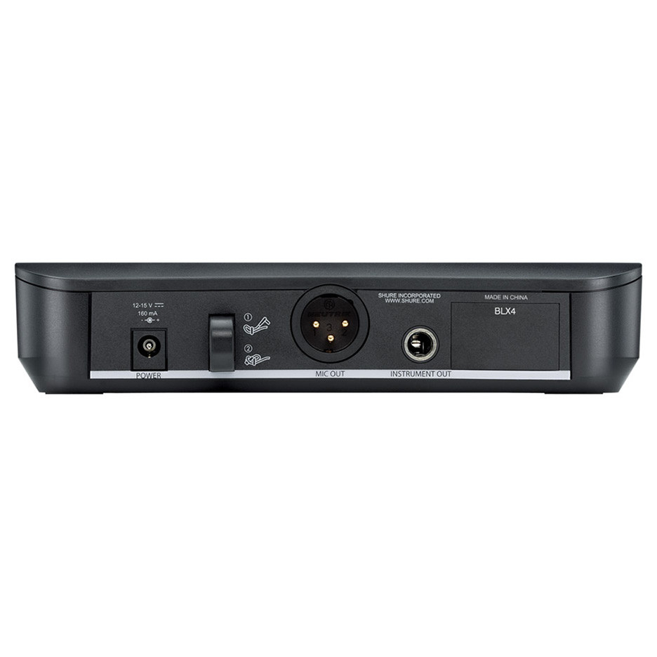 SHURE BLX24/SM58-H10 Vocal System with (1) BLX4 Wireless Receiver
