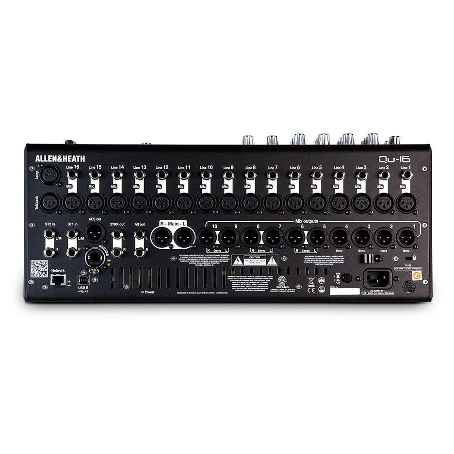 ALLEN & HEATH QU-16C 16 channel rack mount digital,16 Mic/Line + 3
