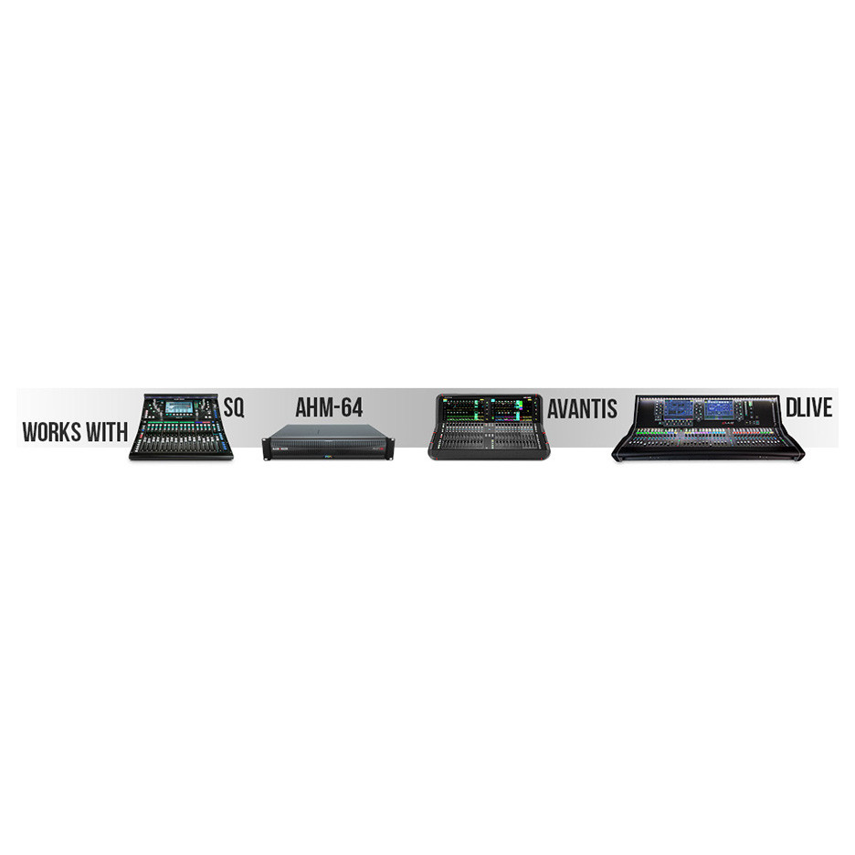 ALLEN & HEATH DT168 16 x 8 Dante audio expander with dLive 96kHz
