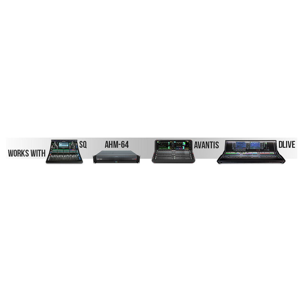 ALLEN & HEATH DX168 16 x 8 Stage Box with dLive 96kHz mic