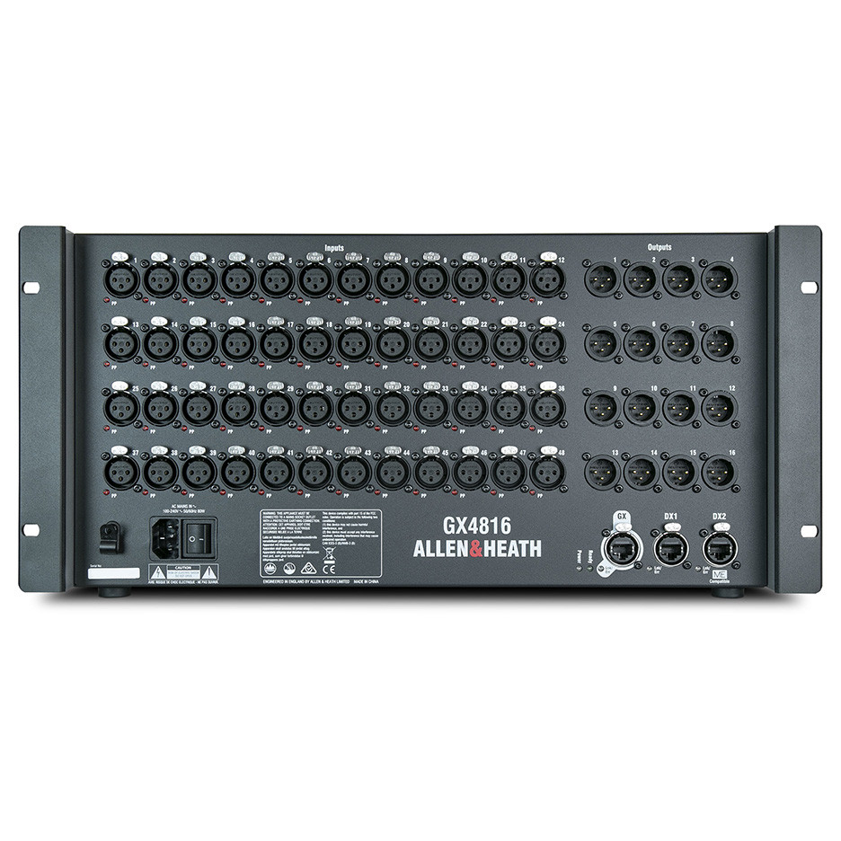 ALLEN & HEATH GX4816 48 x 16 audio expander with dLive 96kHz mic