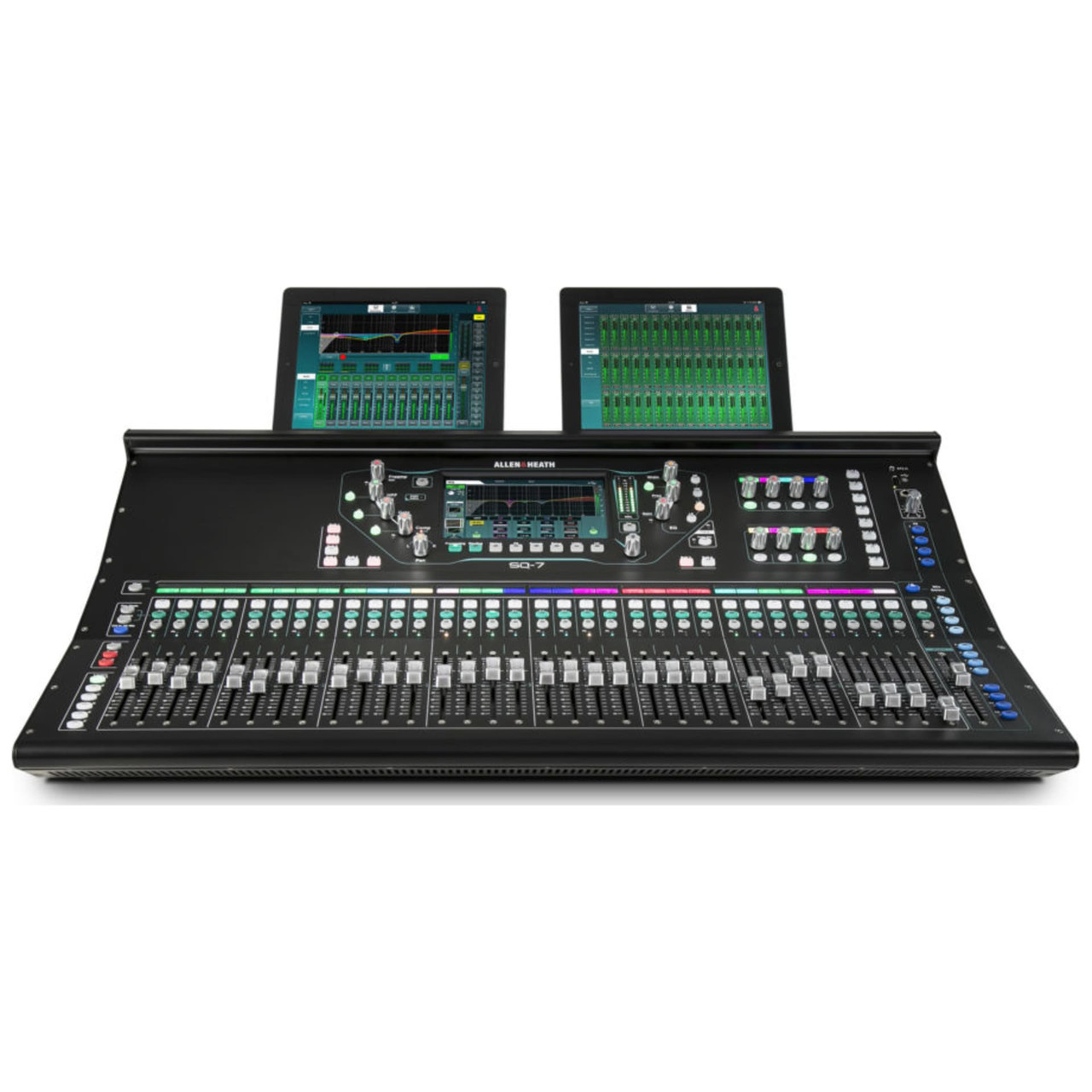 ALLEN & HEATH SQ-7 96kHz XCVI FPGA processing, Input Channels, DEEP Processing, 33 Faders / 6 Layers, onboard preamp,12 Stereo mixes+LR, Stereo Matrix, 7 " capacitive touchscreen | EMI Audio