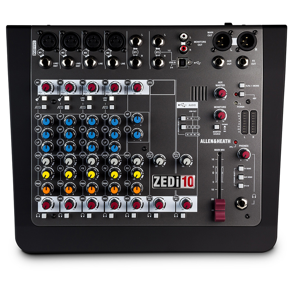ALLEN & HEATH ZEDI10 4 Mic/Line 2 with Active DI, 2 Stereo Inputs
