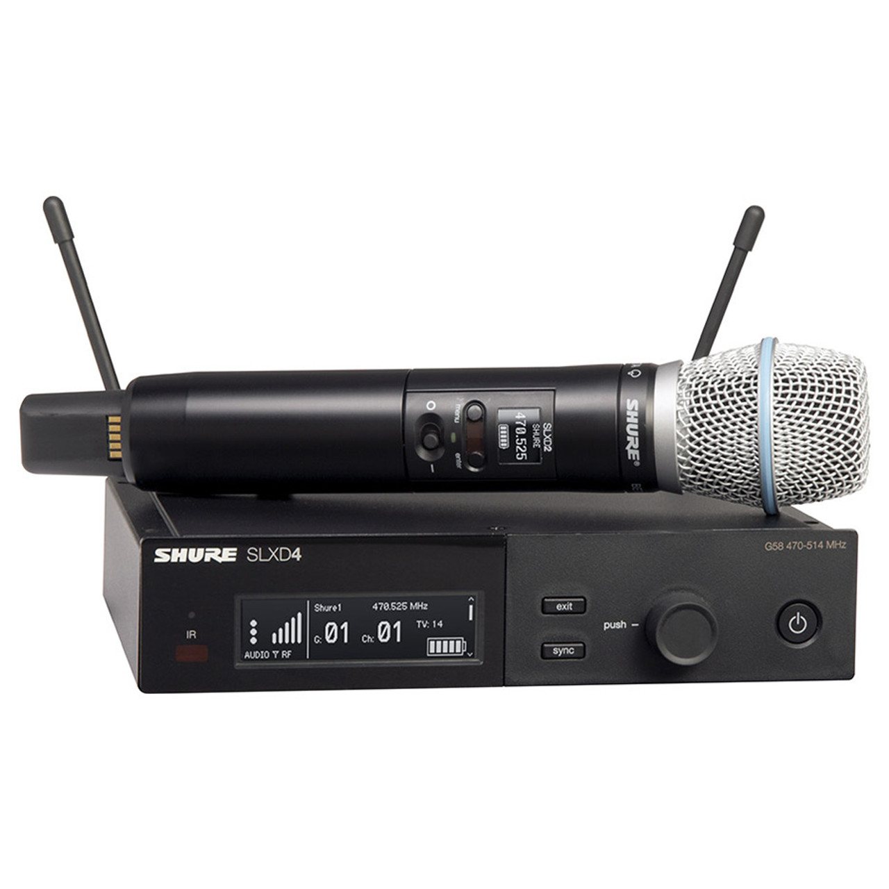 SHURE SLXD24/B87A-G58 Wireless Vocal System with BETA 87A | EMI Audio