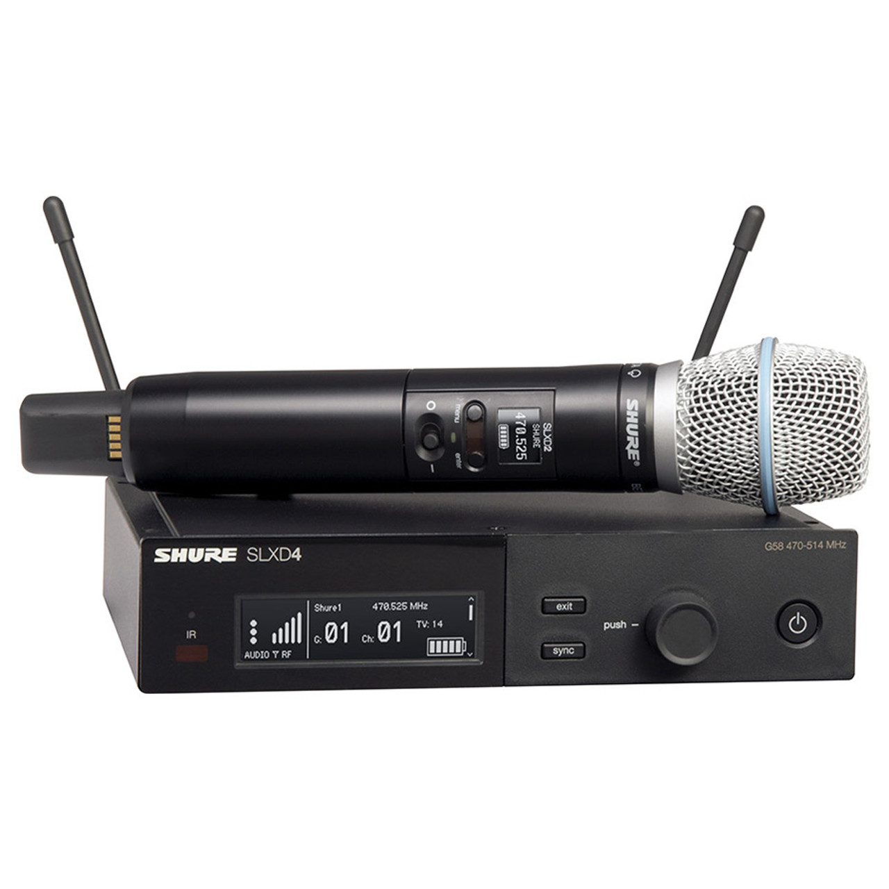 SHURE SLXD24/B87A-H55 Wireless Vocal System with BETA 87A | EMI Audio