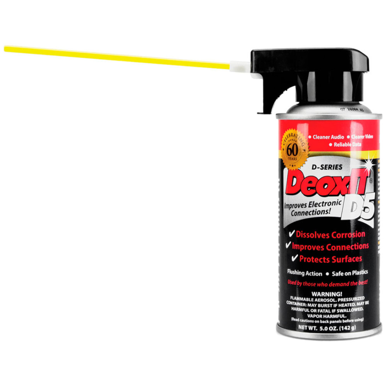 CAIG DeoxIT D5 Spray, Contact Cleaner/Rejuvenator, 5 oz.