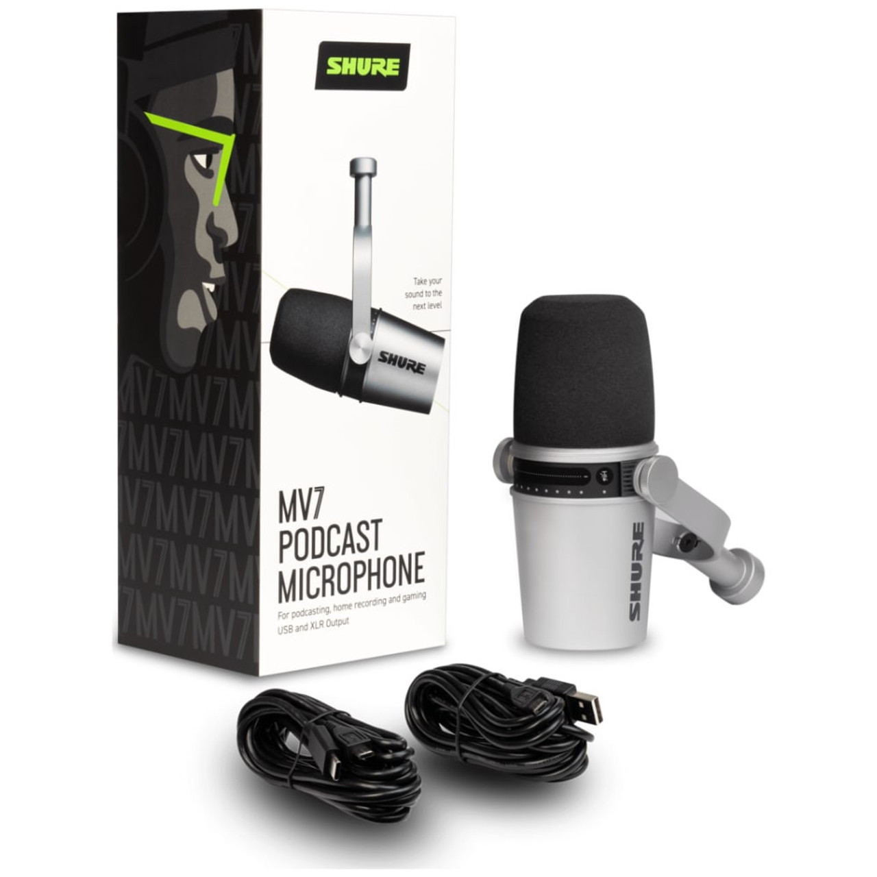 Shure MV7 Podcast Microphone USB / XLR hybrid Dynamic Microphone
