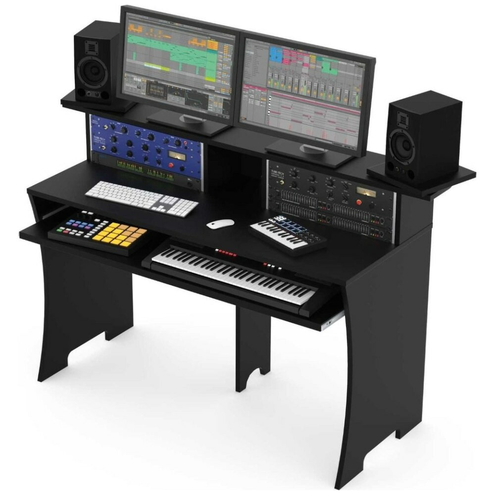 Glorious Workbench Black Pro DJ Studio Desk | EMI Audio