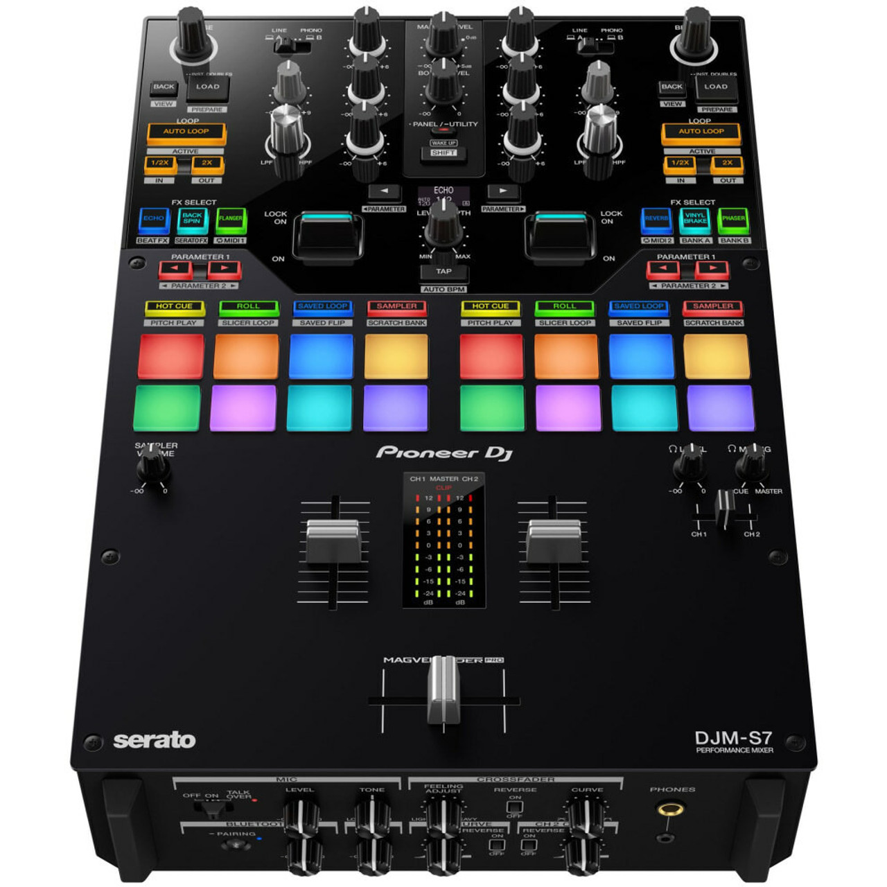 PIONEER DJM-S7 2-channel Performance DJ Mixer with Bluetooth