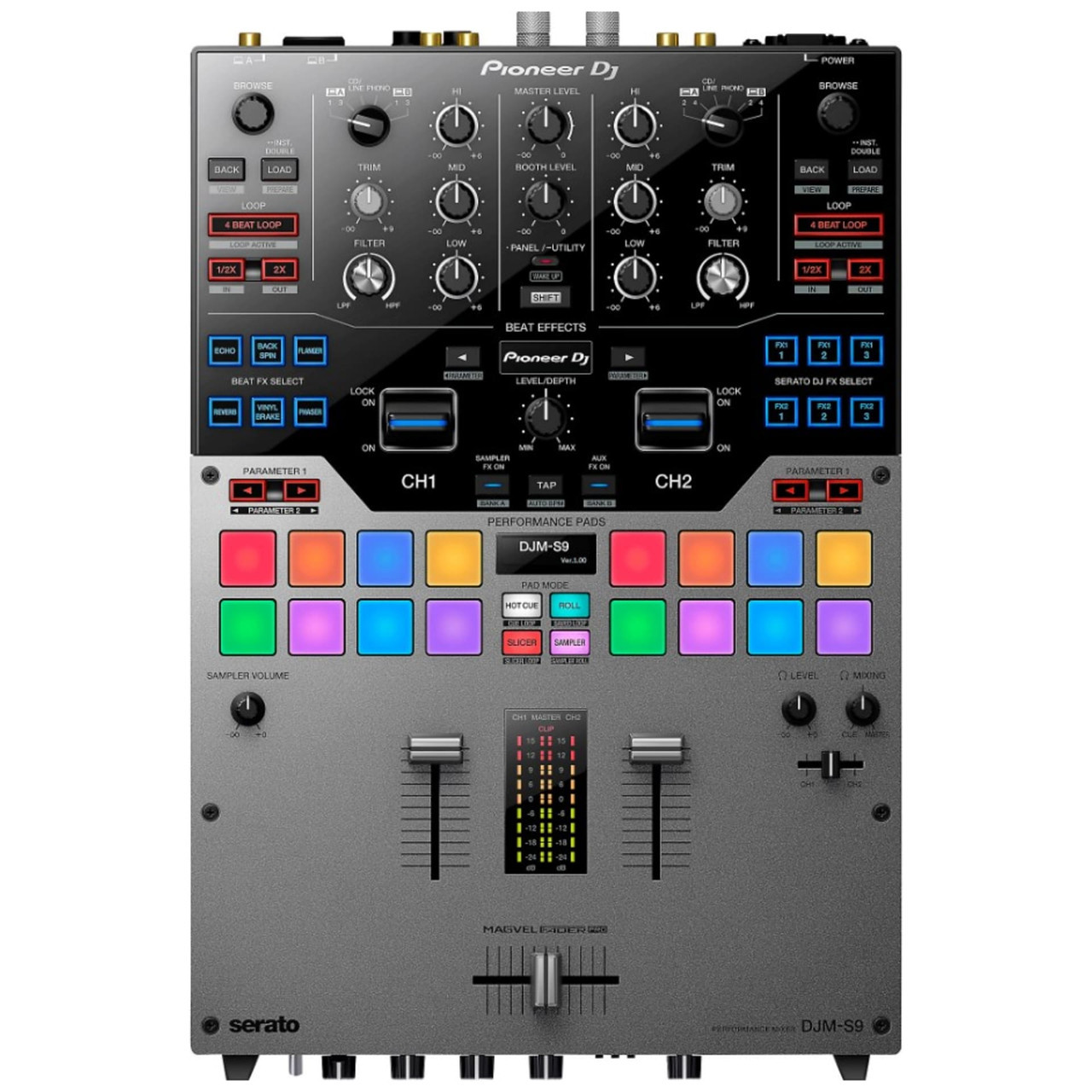 PIONEER DJ DJM-S9-S (B-Stock) 2-Channel DJ Mixer, Serato Compatible