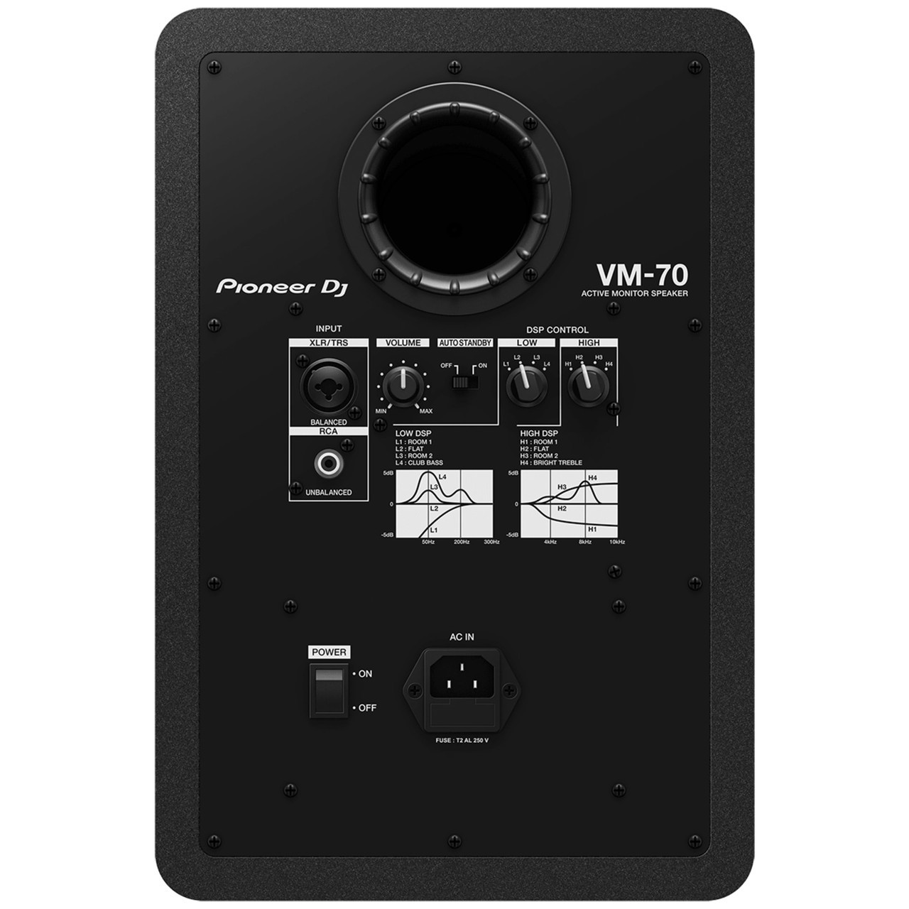 Pioneer DJ VM-70 6.5” Active Monitor Speaker (Black) | EMI Audio