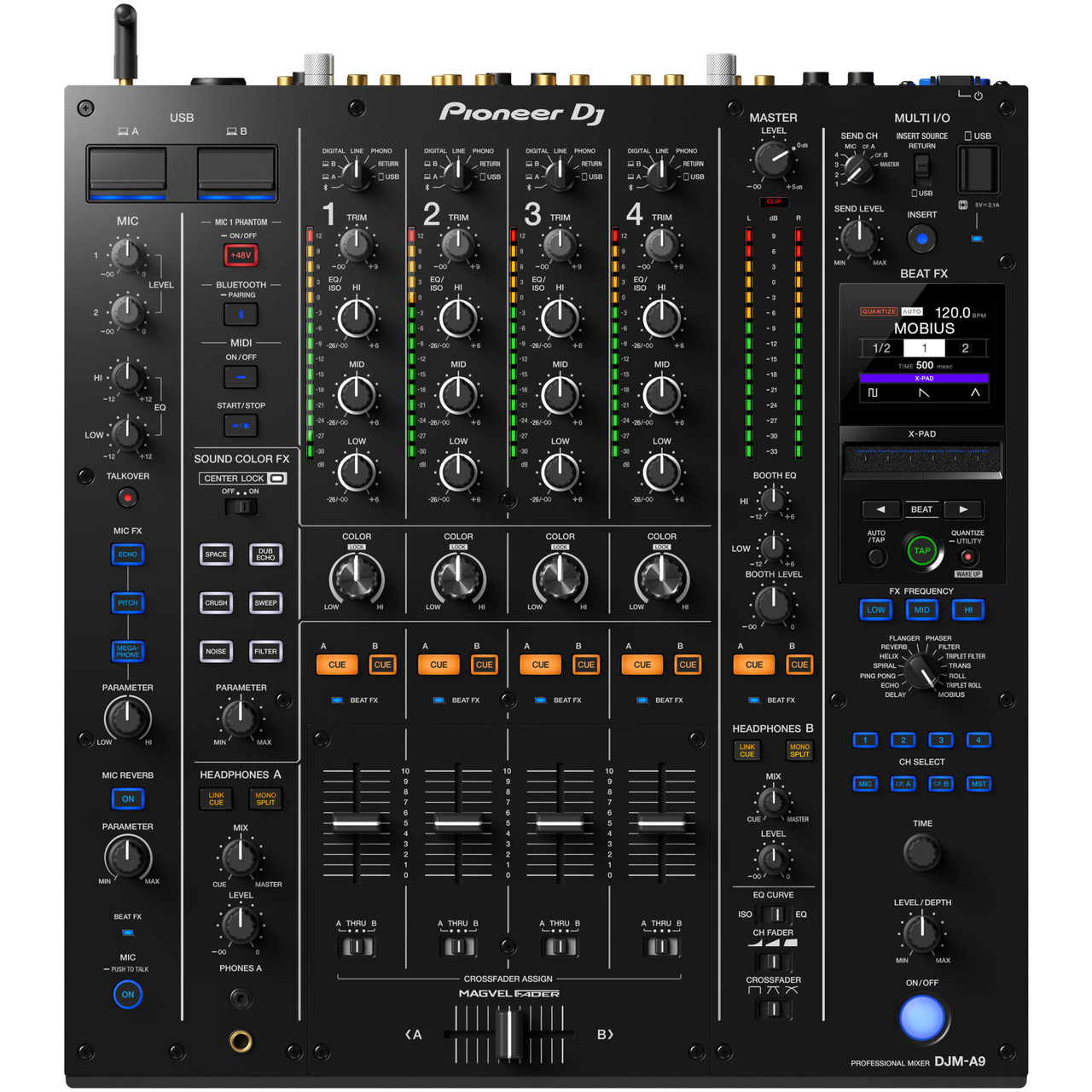 DJ機材 Pioneer DJ DJM-A9 DJM-A9 - 4-channel professional DJ mixer (black)
