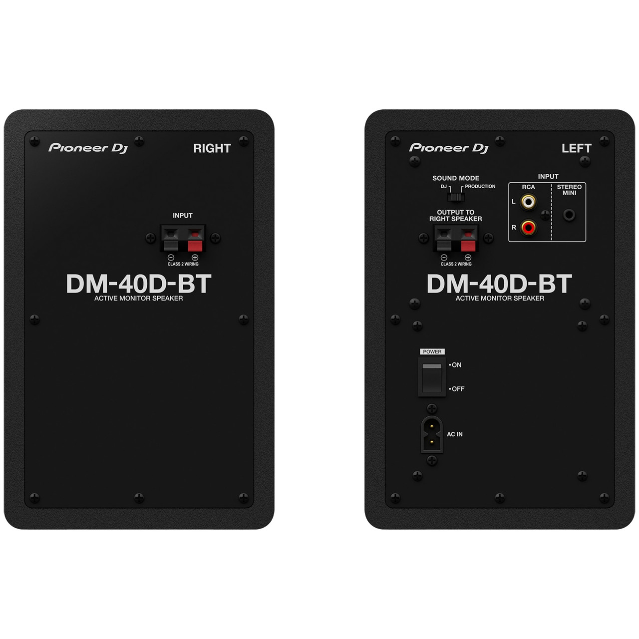 Pioneer DM-40D-BT system 4” Bluetooth® desktop functionality Audio DJ (Black) EMI | with monitor