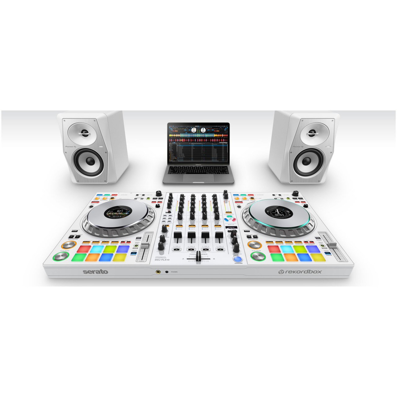 Pioneer DJ DDJ-FLX10-W, 4-channel DJ controller for