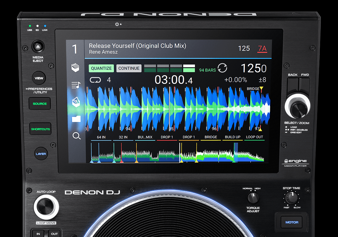 Denon DJ SC5000M Prime Professional Motorized DJ Media Player for sale  online