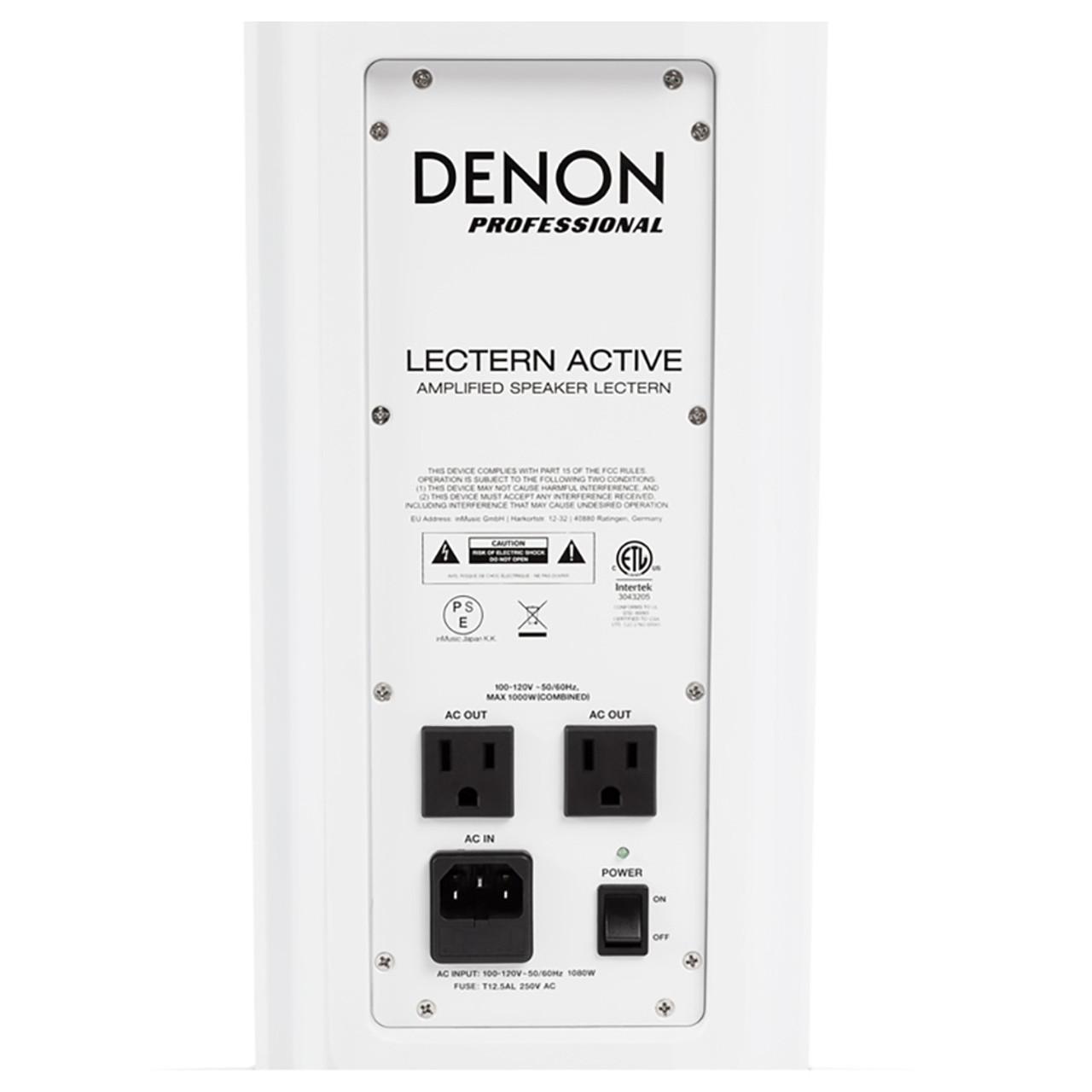 denon lectern active white