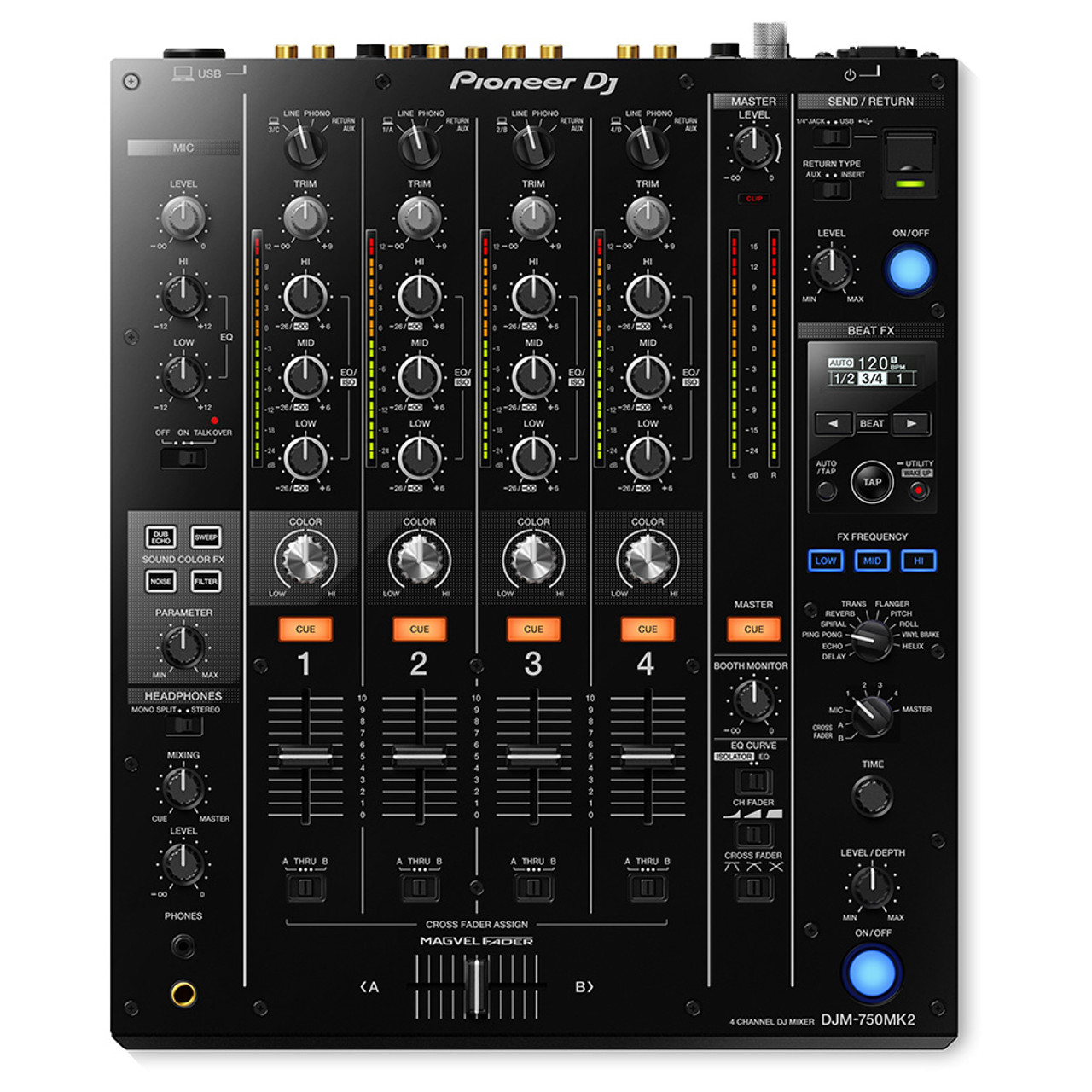 PIONEER DJ DJM-750MK2 6-Channel DJ Mixer