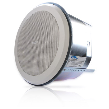 QSC AD C820R SYSTEM 8 inch round High power coaxial ceiling speaker side view. EMI Audio