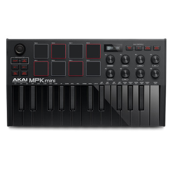 AKAI MPK Mini Mk3 BLACK SE top view