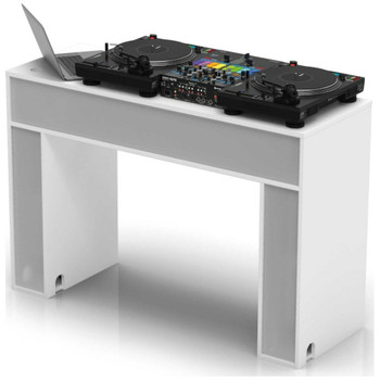 Glorious-Modular-Mix-Station-White-DJ-Table-with-Extra-Storage-Back-Angle-EMI-Audio