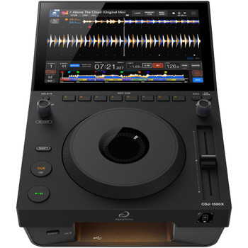 Alpha Theta CDJ-1500X DJ Multiplayer Top Angled View