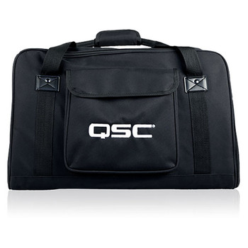QSC CP12 TOTE Soft, padded tote made with weather resistant, heavy-duty Nylon material.