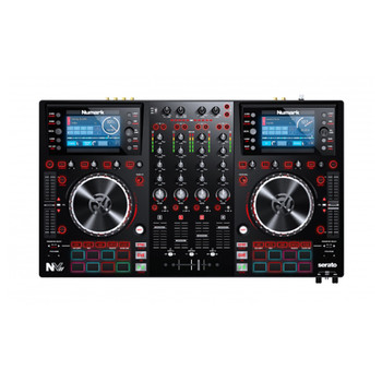 NVII Top down product shot 4 channel 2 platter DJ controller
