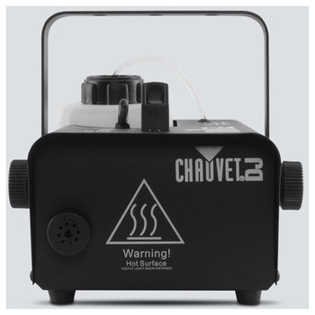 CHAUVET Hurricane 1200 Compact and lightweight fog machine direct front view with warning hot surface