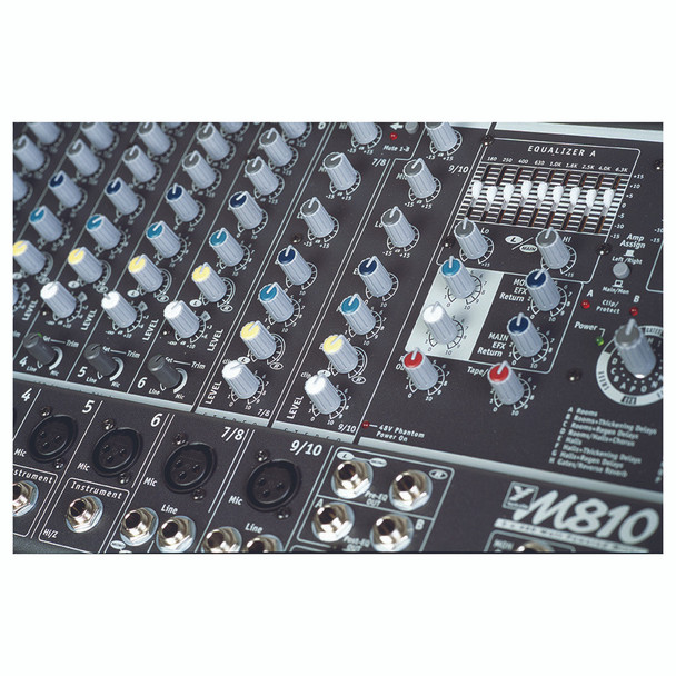 Yorkville M810-2 Micromix 400Wx2 10 channel powered mixer eq and effects