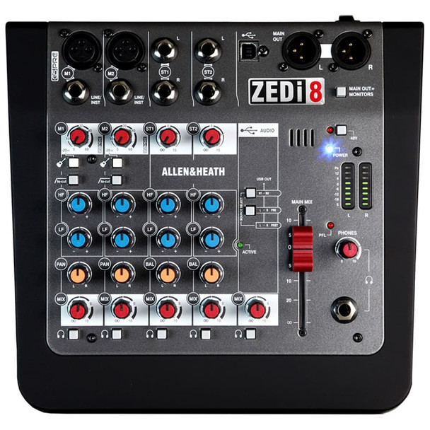 ALLEN & HEATH ZEDI8 2 Mic/Line mixer front view