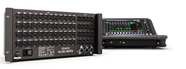 ALLEN & HEATH AVANTIS 96kHz FPGA processing, 64 Input Channels angled view gx 4816