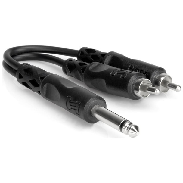 hosa-ypr-124-quarter-inch-to-dual-rca-front-connector-view
