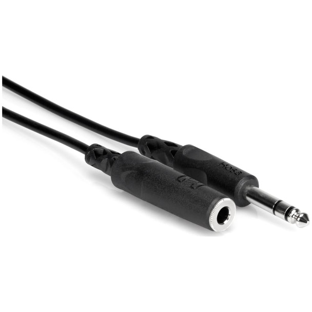 hosa-hpe-310-headphone-extension-cable-quarter-inch-trs-male-to-female-connector-view