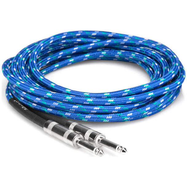 hosa-3gt-18c2-quarter-inch-guitar-cable-top-coil-view