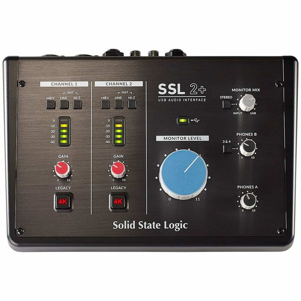 SOLID STATE LOGIC SSL2+ 2x4 USB-C High Quality 24-bit / 192 kHz 