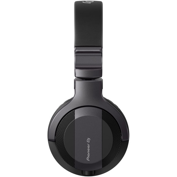 pioneer-hdj-cue-headphones-wired-black-silver-side